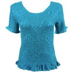 Surf Crush Silky Touch- Short Sleeve - Aqua
