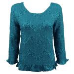 Surf Crush - Three Quarter Sleeve - Teal