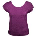 Flower Crush - Cap Sleeve - Raspberry