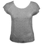 Flower Crush - Cap Sleeve - Charcoal
