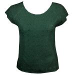 Flower Crush - Cap Sleeve - Hunter Green