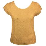 Flower Crush - Cap Sleeve - Gold