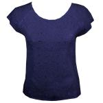 Flower Crush - Cap Sleeve - Navy
