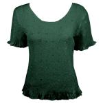 Flower Crush - Short Sleeve - Hunter Green