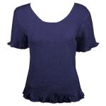 Flower Crush - Short Sleeve - Navy
