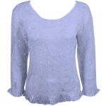 Flower Crush - Three Quarter Sleeve - Baby Blue
