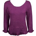 Flower Crush - Three Quarter Sleeve - Raspberry