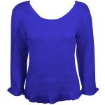 Flower Crush - Three Quarter Sleeve - Royal