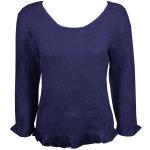 Flower Crush - Three Quarter Sleeve - Navy