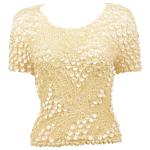 Pinpoint Coin - Short Sleeve - Beige