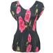 Black with Pink Roses 