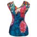 Paint Splatter Floral - Blue 