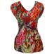Paint Splatter Floral - Red 