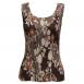 Chocolate-Ivory Floral