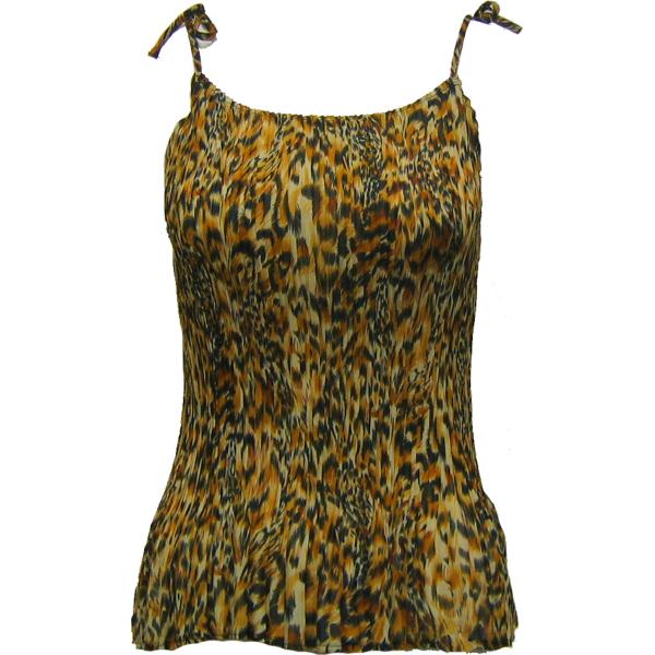 Wholesale 763 - Georgette Mini Pleat Ankle Length Skirts  Leopard Print - One Size Fits Most