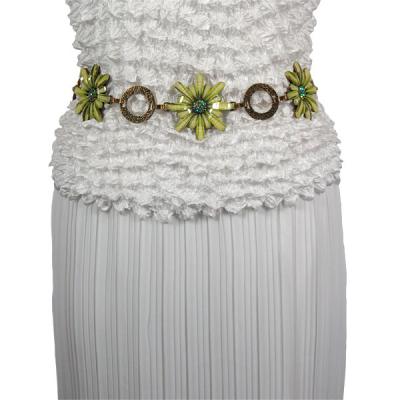 Belts - Flower - Green