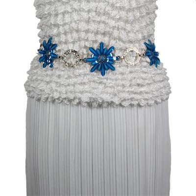 Belts - Flower - Blue