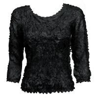 Origami - Queen Three Quarter Sleeve - Solid Black