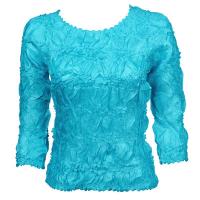 Origami - Queen Three Quarter Sleeve - Solid Turquoise