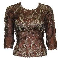 Origami - Queen Three Quarter Sleeve - Brown - Beige