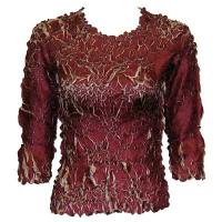 Origami - Queen Three Quarter Sleeve - Maroon - Sand