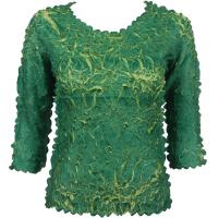 Origami - Queen Three Quarter Sleeve - Teal Green - Lime