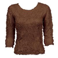 Origami - Queen Three Quarter Sleeve - Solid Brown