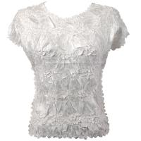 Origami - Queen Cap Sleeve - Solid White