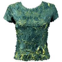 Origami - Queen Cap Sleeve - Slate Blue - Lime