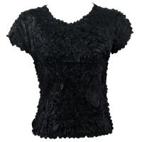 Origami - Queen Cap Sleeve - Solid Black
