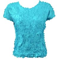 Origami - Queen Cap Sleeve - Solid Turquoise