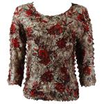 Crimson-Taupe Floral