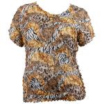 Origami Petal Shirts - Queen Cap Sleeve - Safari Gold