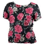 Origami Petal Shirts - Queen Cap Sleeve - Pink Floral