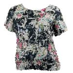 Origami Petal Shirts - Queen Cap Sleeve - Ivory Floral
