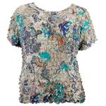 Origami Petal Shirts - Queen Cap Sleeve - Purple Daydream
