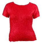 Origami Petal Shirts - Queen Cap Sleeve - Solid Red