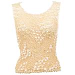 Pinpoint Coin - Sleeveless - Beige