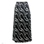 Magic Crush Satin Skirt - Ribbon Black-White