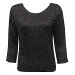 Magic Crush Satin Three Quarter - Solid Black
