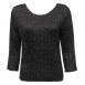Magic Crush Satin Three Quarter - Solid Black