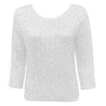 Magic Crush Satin Three Quarter - Solid White