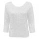 Magic Crush Satin Three Quarter - Solid White