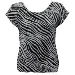 Magic Crush Silky Touch Cap Sleeve - Zebra Stripe