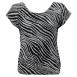 Magic Crush Silky Touch Cap Sleeve - Zebra Stripe