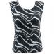 Magic Crush Silky Touch Sleeveless - Ribbon Black-White
