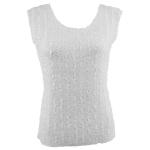 Magic Crush Silky Touch Sleeveless - Solid White Two-Ply