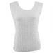 Magic Crush Silky Touch Sleeveless - Solid White Two-Ply
