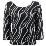 Magic Crush Silky Touch Three Quarter - Ribbon Black-White