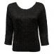 Magic Crush Silky Touch Three Quarter - Solid Black